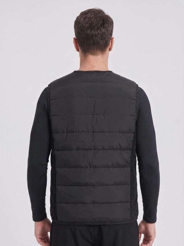 Anniou Men's V-Neck Heated Gilet