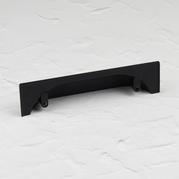 Handle & Home Matt Black Contemporary Cup Handles and Coordinating Knobs