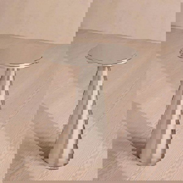Rit Concept Ghosh Side Table, Stainless Steel