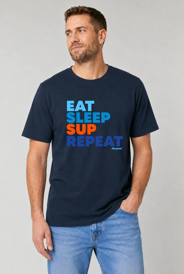 Aquaplanet Organic Cotton Eat, Sleep SUP Repeat T-Shirt