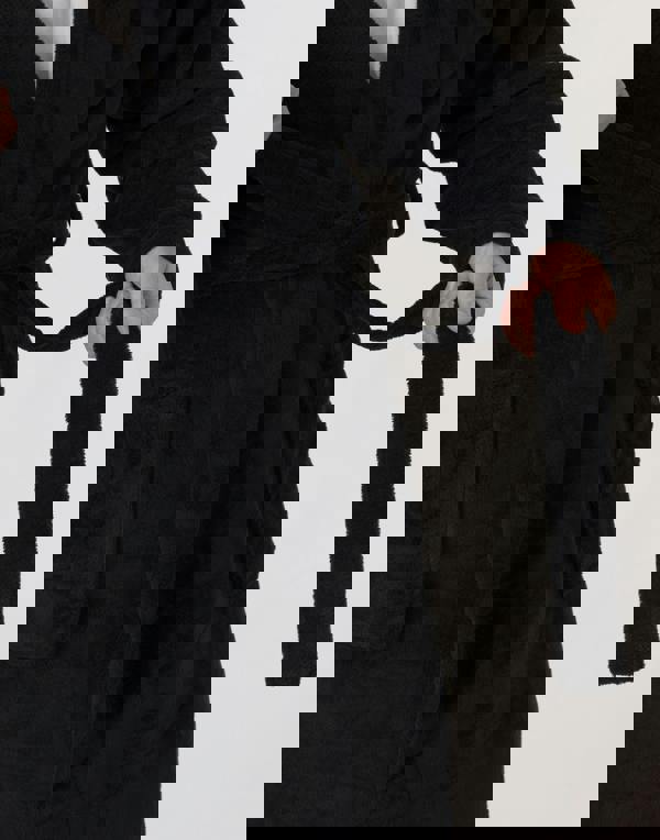 Star Wars Mens Black Darth Vader Hooded Bathrobe