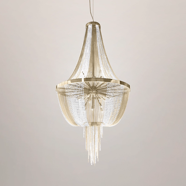 Castro Lighting Luxo Suspension Light with Swarovski Crystals