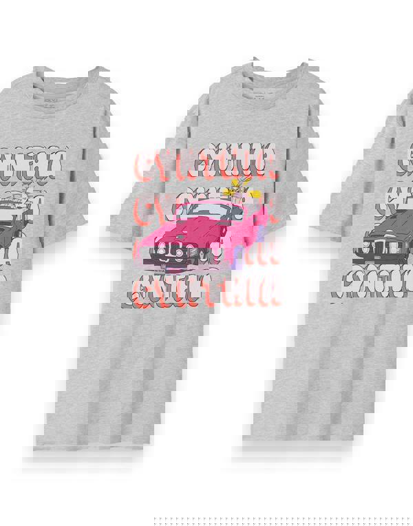 Rugrats Womens Grey Cynthia Car Short Sleeved T-Shirt