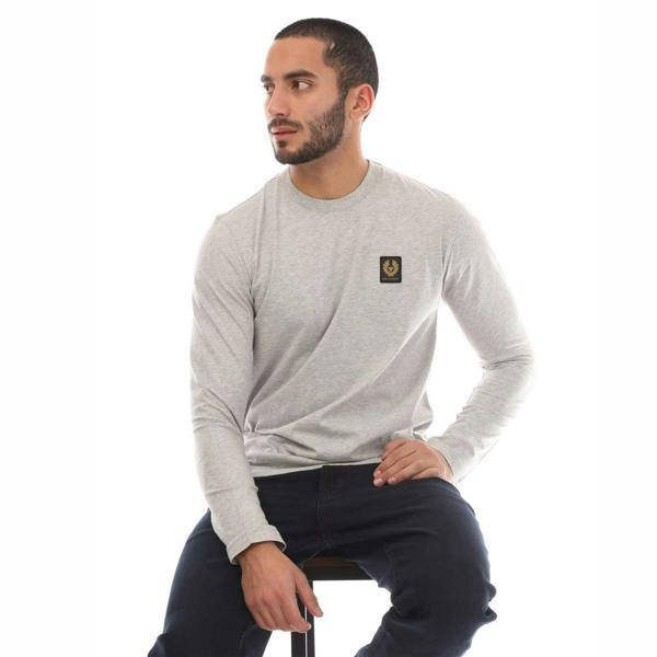 Belstaff Mens T-Shirt - Silver - 
