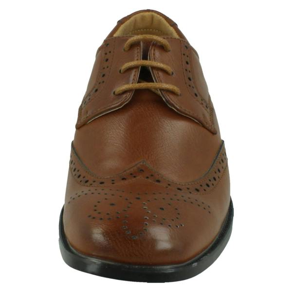 Spot On Boys Spot On Low Heel Lace Up Brogue School Shoes N1156