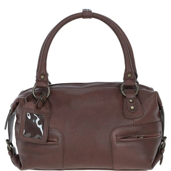 'Avanguardia in Cuoio' Classic Leather Barrel Bag: 52531