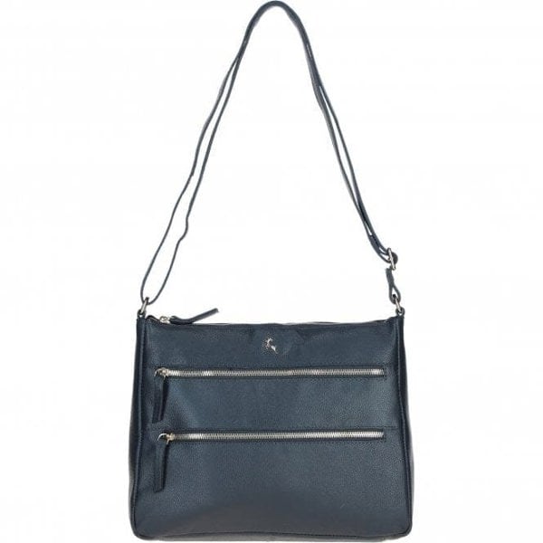 'Aintree' Genuine Leather Shoulder Bag: AJ3
