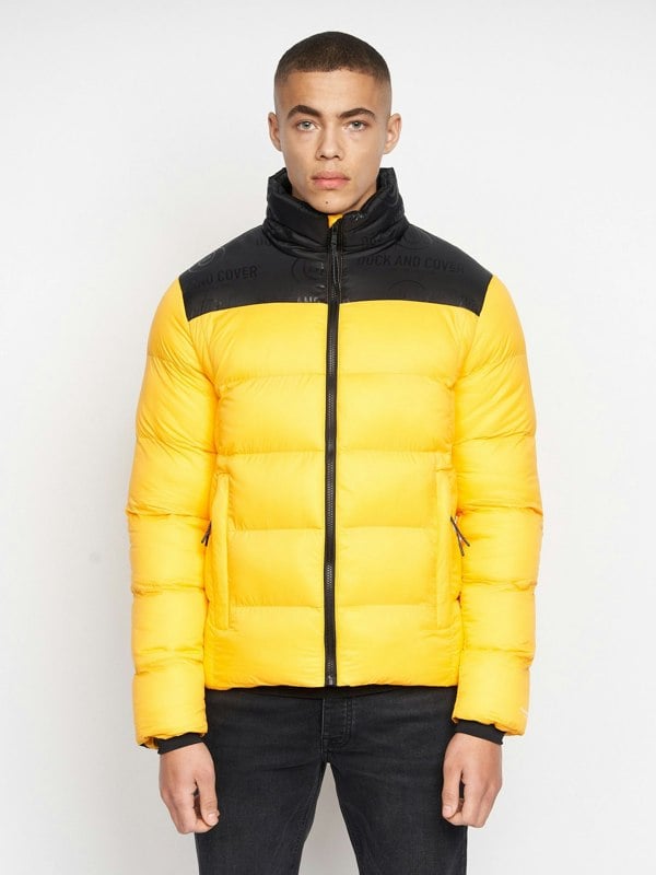 Duck and Cover Synflax Puffer Jacket Yellow