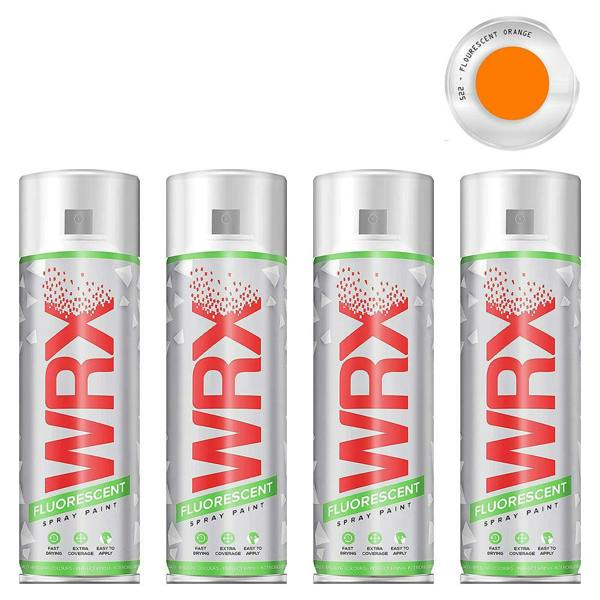 WRX 4X WRX Fluorescent Orange Spray Paint 400ml