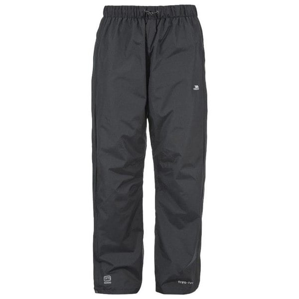 Trespass Mens Purnell Waterproof & Windproof Over Trousers - Black