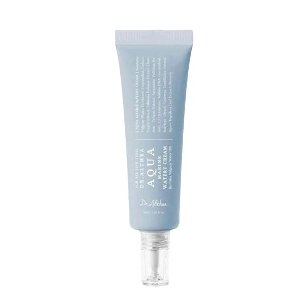Dr. Althea Aqua Marine Watery Cream – 50ml Korean gel moisturizer with Squalane and Fermented Seaweed Extract available at Atelier De Glow UK.