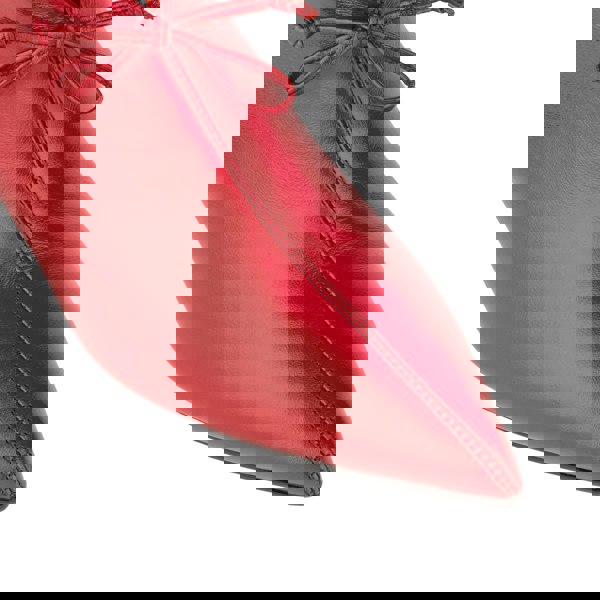 Embassy London Regent - Red - Women's Leather Ankle Boot with kitten heel