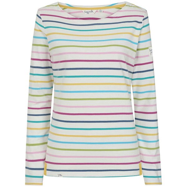 Lazy Jacks LJ97M - Ladies Long Sleeve Brenton Top - Multi - Multi