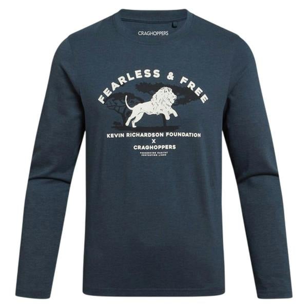 Craghoppers Childrens/Kids Cruz Lion Nosilife Long-Sleeved T-Shirt - Blue Stone - 
