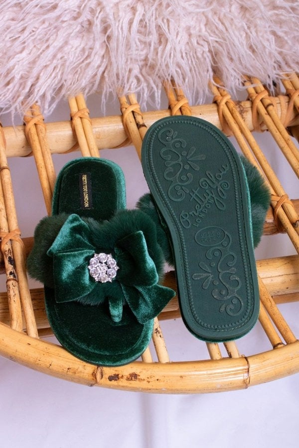 Amelie in GreenSlippers