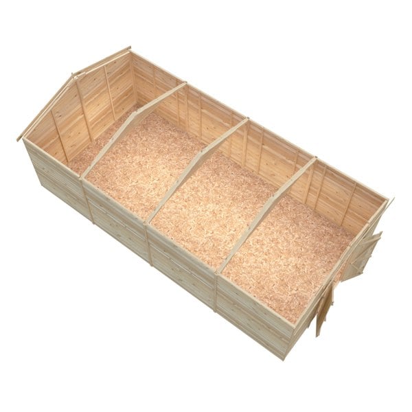 Shire Overlap Double Door No windows  10x20 Value storage shed