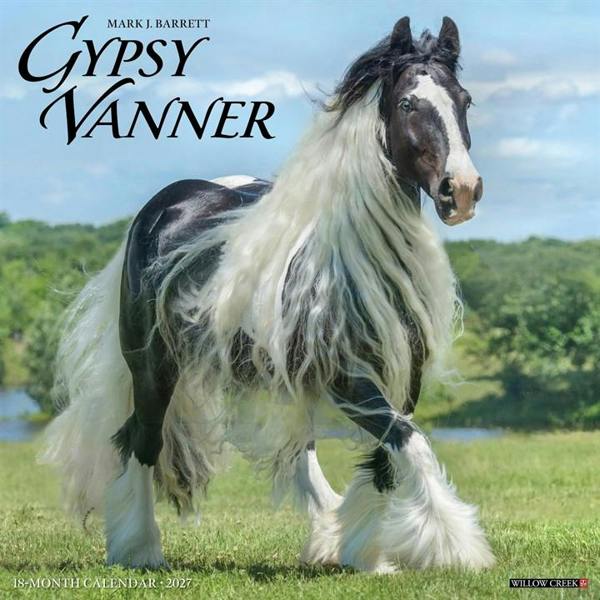 Gypsy Vanner Horse Calendar 2027, Wall Calendars, Month To View, Animals, Gift