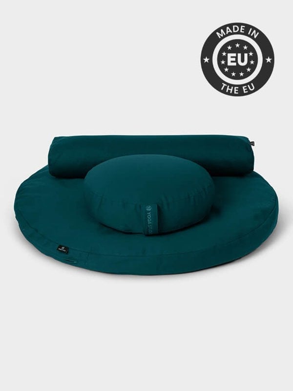 Yoga Studio EU Round Organic Zabuton Meditation Cushion Kit - Zafu & Pranayama