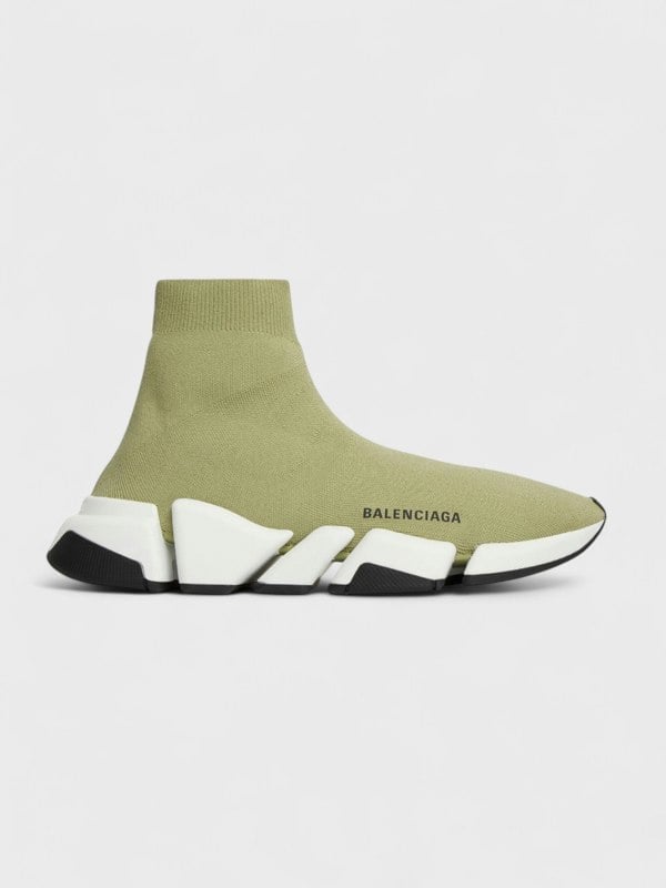Balenciaga Speed 2.0 Recycled Trainers Knit Green - Supplied FashionBalenciaga