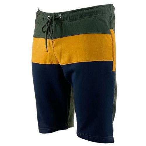 Mens Slim Fit Contrast Fleece Shorts