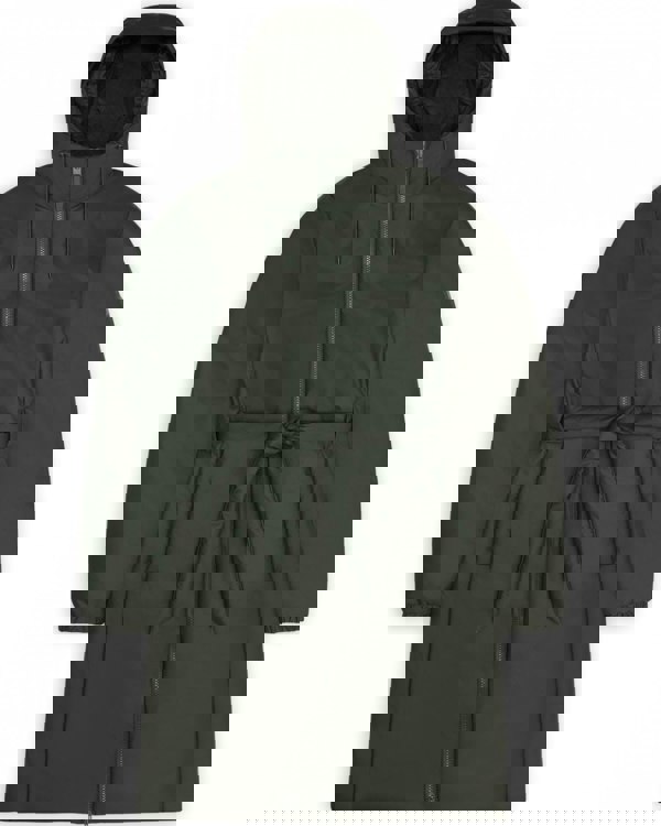 Rains Lohja Long Insulated Curve Jacket - 03 Green