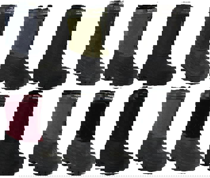 GroundWork Womens Mucker Stable Yard Winter Snow Zip Up/Touch Fasten Boots Wellies