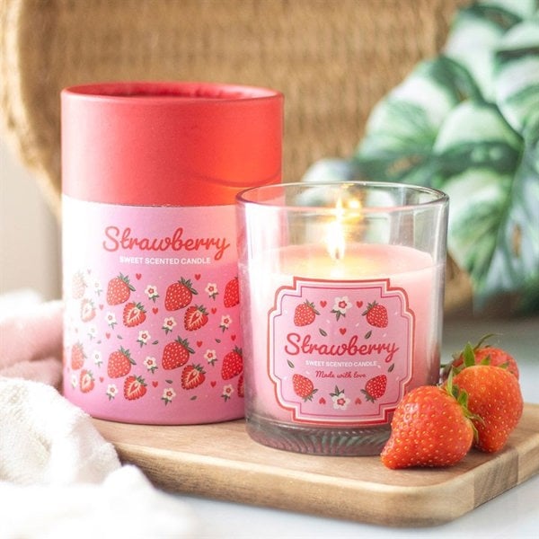 Serano Strawberry Scented Candle