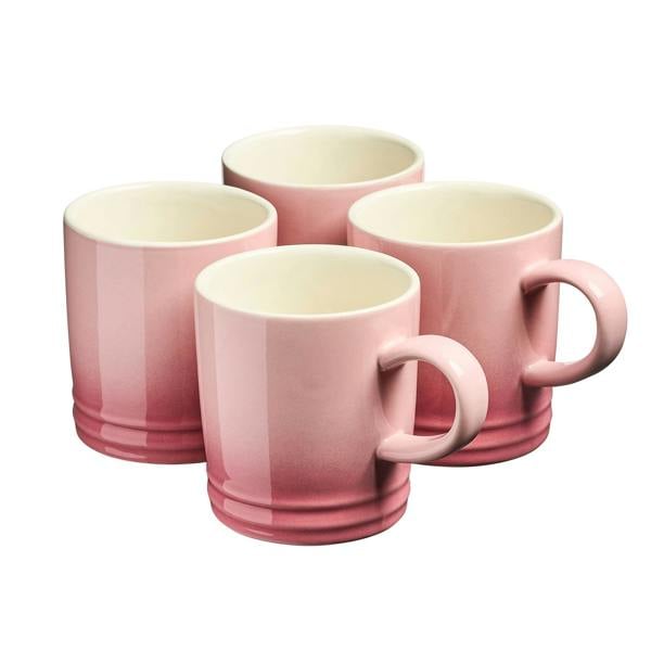 Cooks Professional 4 Piece Midi Coffee Mug Set | 240ml | Pink
