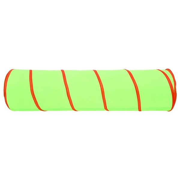 Berkfield Children Play Tunnel with 250 Balls Green 175 cm Polyester