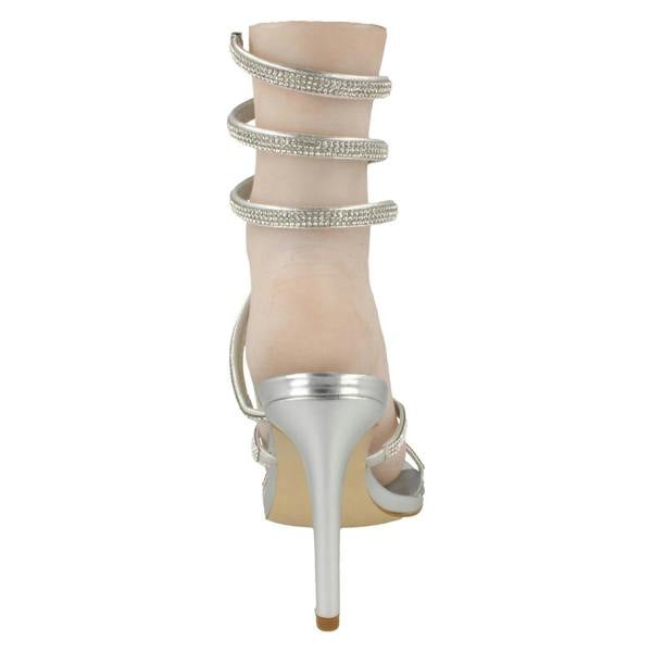 Anne Michelle Ladies Anne Michelle Strappy Diamante Heels