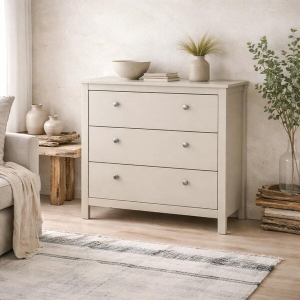 Wyld Haus Gossmere Natural Cashmere Chest 3 Drawers