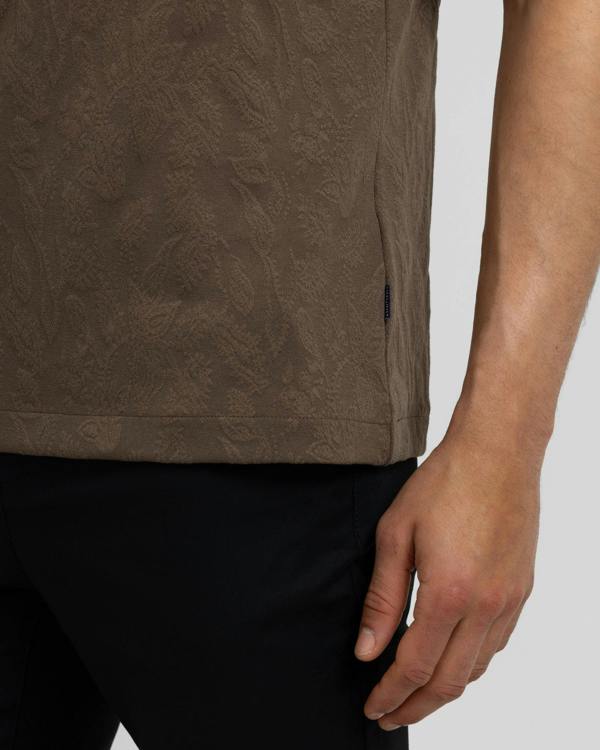 Steel & Jelly Norwood - Leaf Textured Polo Shirt
