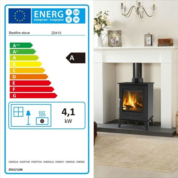 RoyalFire Royal Fire 4.2kW Steel Eco Multifuel Stove + Firewood Starter Kit