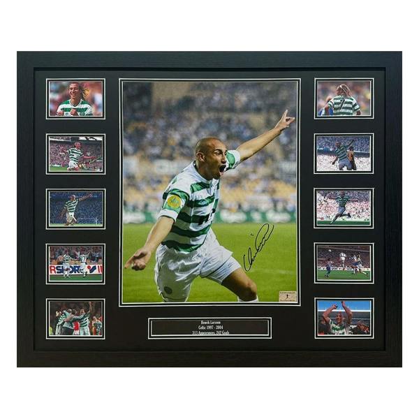 Unbranded Framed Henrik Larsson Signed Celtic 16x12 Photo