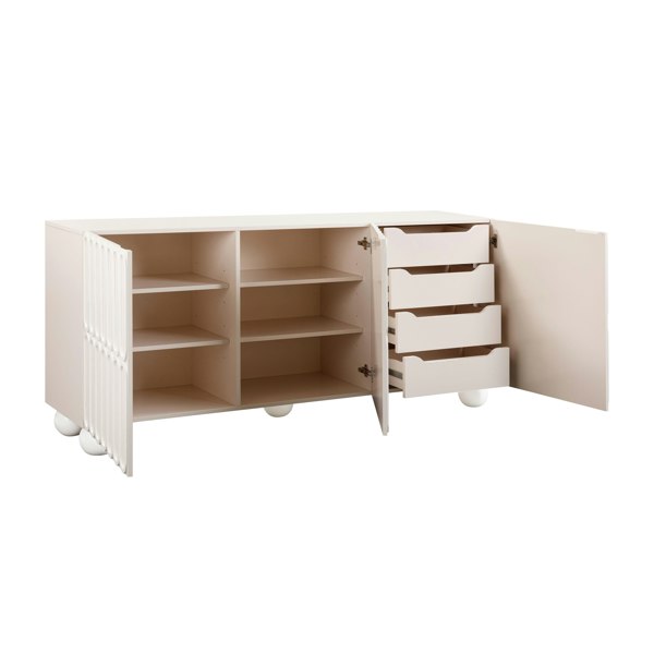 Furniture Edit Tori Motif Taupe Buffet Sideboard