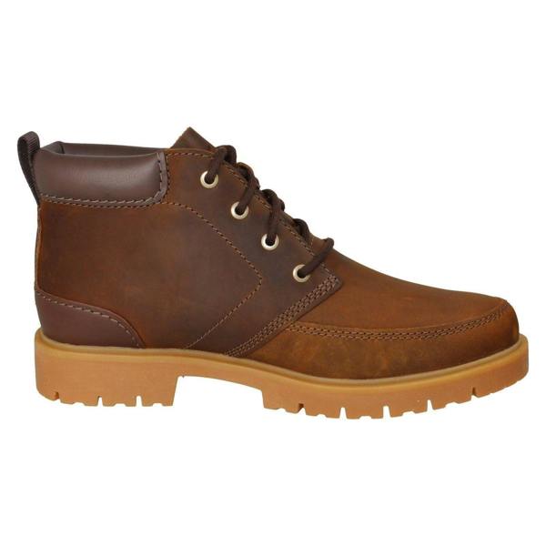 Clarks Mens Clarks Leather Lace Up Ankle Boots Rossdale Mid