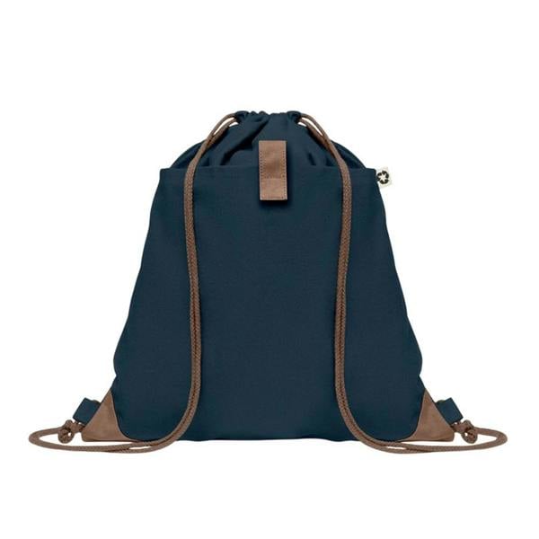 MidOcean Panda Recycled Cotton Drawstring Bag - French Navy - 