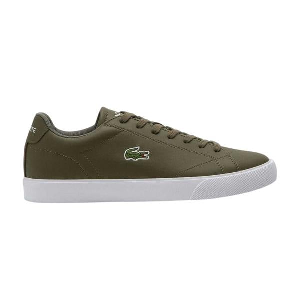Lacoste Mens Lerond Set Embroidered Logo Trainers - Khaki Green - 