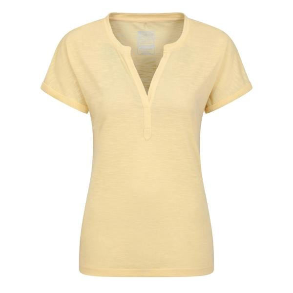 Mountain Warehouse Womens/Ladies Skye Slub T-Shirt - Lemon - 