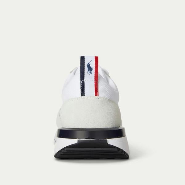 Polo Ralph Lauren Polo Ralph Lauren TRAIN 89 RIB Mens Casual Trainers White/Navy/Red