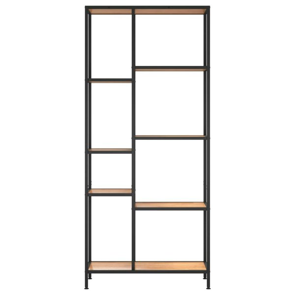 Berkfield Book Shelf 80x30x180 cm Steel and Engineered Wood