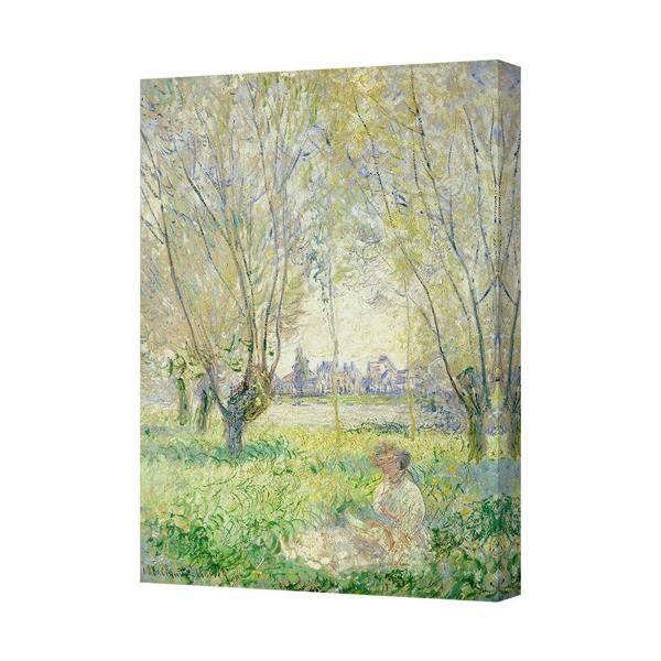 Benjamin Tate Design Impressionist Garden Scene Canvas Print With Dappled Light