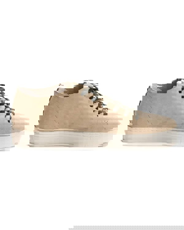 Crime London Raw Lo Mens Trainer - Suede Cream