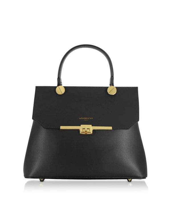 Le Parmentier Atlanta Top Handle Satchel - Black