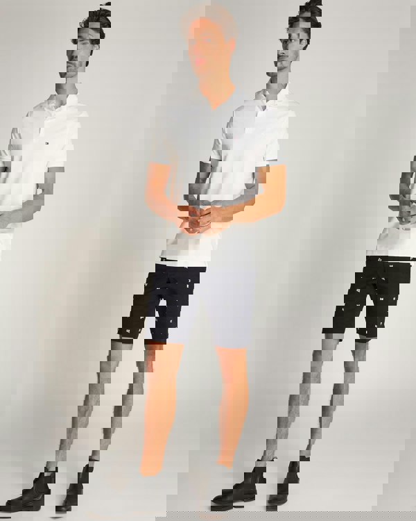 Tommy Hilfiger Liquid Cotton Essential Mens Polo - White