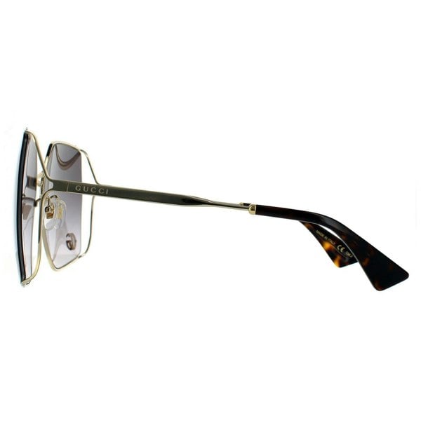 Gucci Sunglasses GG0817S 006 Gold Grey Gradient