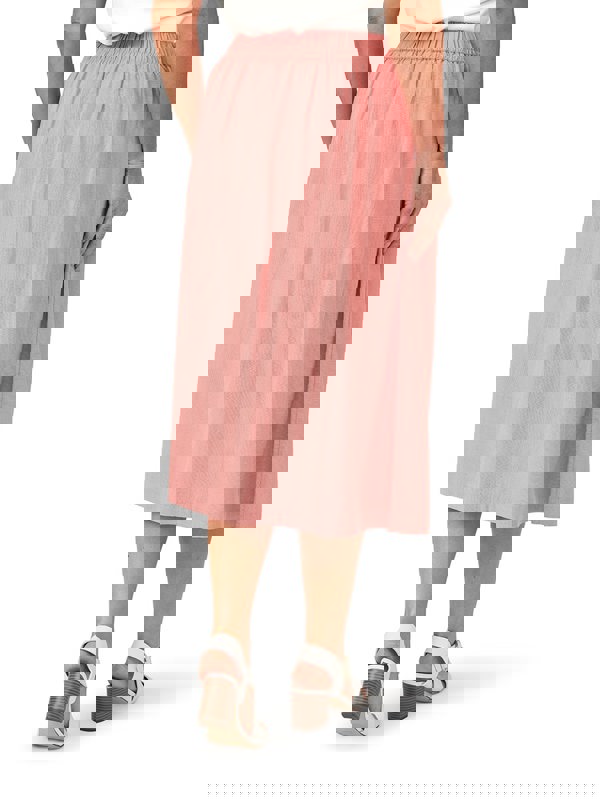 PennyPlain Button Through Skirt - Dusk