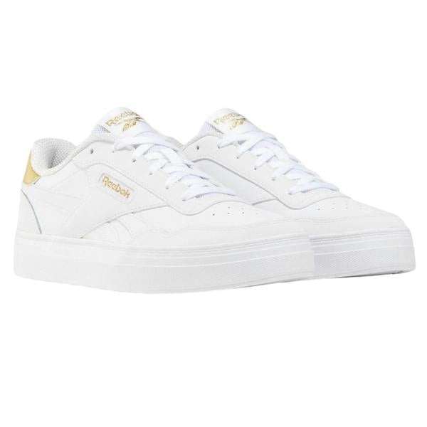 Reebok Unisex Adult Court Advance Clip Trainers - White/Gold - 
