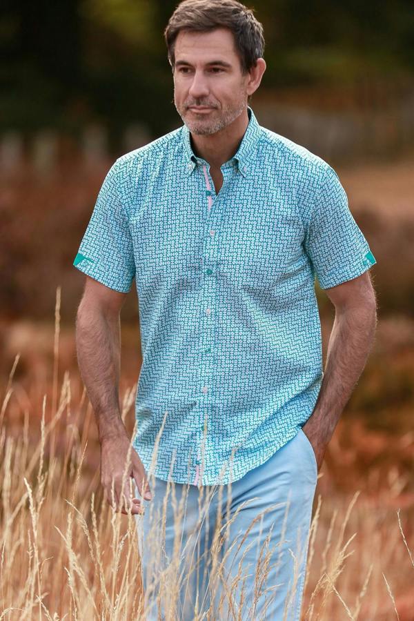 Abstract Circles Short Sleeve Shirt - Claudio Lugli Shirts