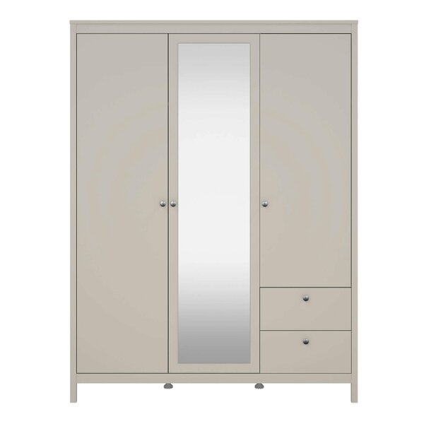 Wyld Haus Gossmere Natural Cashmere Wardrobe 3 Doors 2 Drawers
